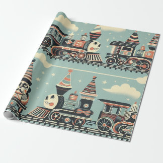 Zugpapier zum Geburtstag Geschenkpapier