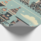 Zugpapier zum Geburtstag Geschenkpapier (Ecke)