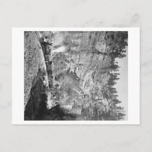 Zugpassagen durch Elk Canyon in der Nähe Postkarte (Vorderseite)