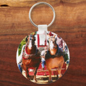 Zugpferd Schlüsselanhänger (Vorderseite)