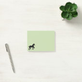 Zugpferd-Silhouette Post-it Klebezettel (Büro)