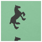 Zugpferd-Silhouette Rustikale westliche Equine-Kun Stoff (Nahaufnahme)