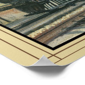 Zugplakat an der Grenze Poster (Ecke)