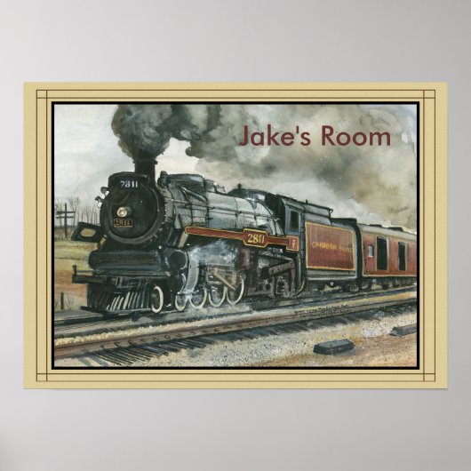 Zugplakat an der Grenze Poster (Vorne)