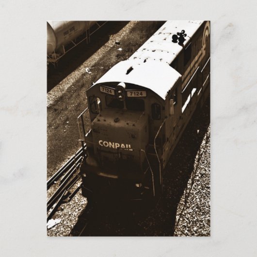 Zugpostkarte Postkarte (Vorderseite)