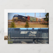 Zugpostkarte Postkarte (Vorne/Hinten)