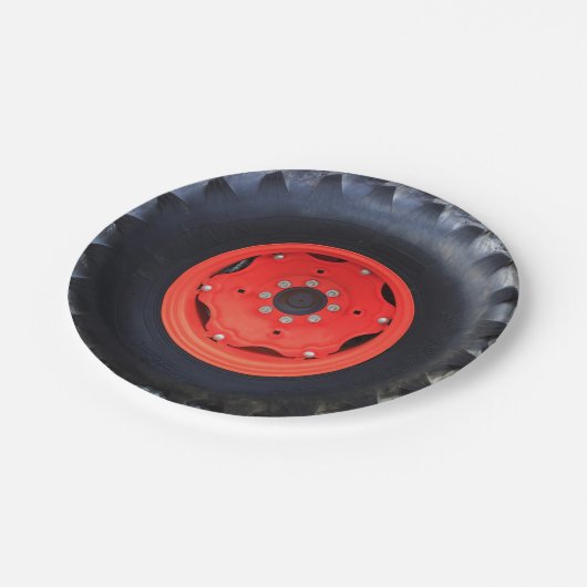 Zugrad Pappteller (Schrägansicht)