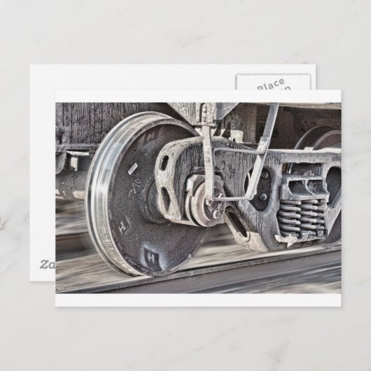 Zugräder Postkarte (Vorne/Hinten)
