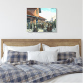 Zugreisende entfällt der Boarding Leinwanddruck (Insitu (Schlafzimmer))