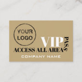 Zugriff auf alle Bereiche Logo-Design, VIP-Karten Visitenkarte (Vorderseite)