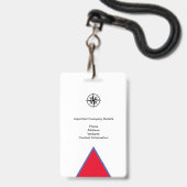 ZUGRIFF AUF DAS PERSONAL FOTO I.D. SICHERHEITSPASS AUSWEIS (Rückseite mit Lanyard)
