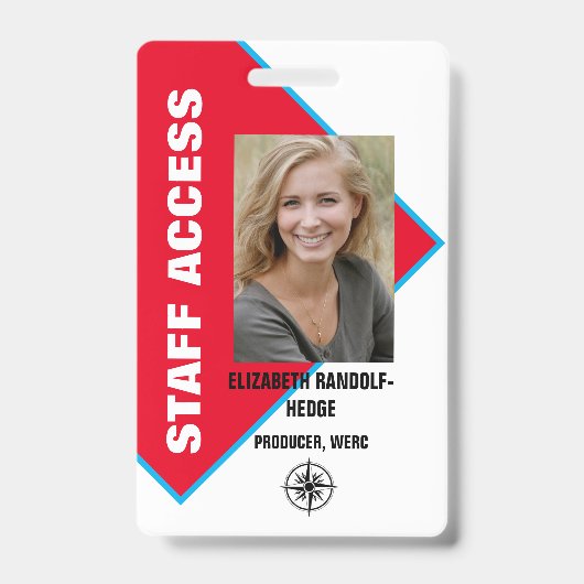ZUGRIFF AUF DAS PERSONAL FOTO I.D. SICHERHEITSPASS AUSWEIS (Vorderseite)