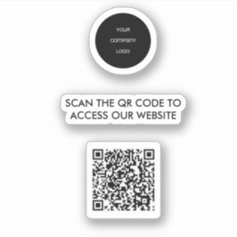 Zugriff auf die QR-Logos-Website Aufkleber