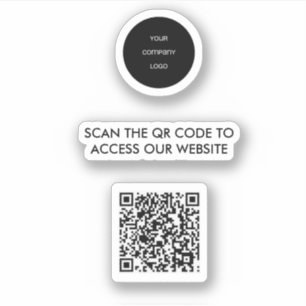 Zugriff auf die QR-Logos-Website Aufkleber