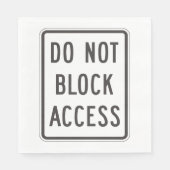 Zugriff nicht blockieren Signaturpapier Napkins Serviette (Vorderseite)