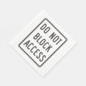 Zugriff nicht blockieren Signaturpapier Napkins Serviette (Ecke)