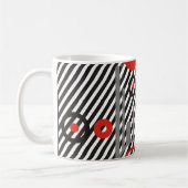 Zugriff | schwarze Streifen Kaffeetasse (Links)
