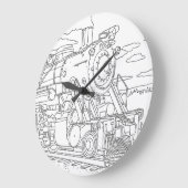 Zugsäulenuhren Große Wanduhr (Winkel)