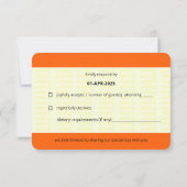 Zugschein Inspiriert | Gay Wedding RSVP Karte (Rückseite)