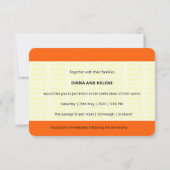 Zugschein Inspiriert | LGBTQ+ Hochzeit Einladung (Rückseite)