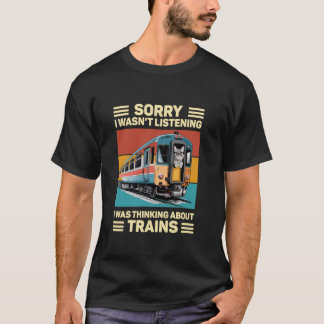 Zugschenke Modell Eisenbahnleitschiff Katze T-Shirt