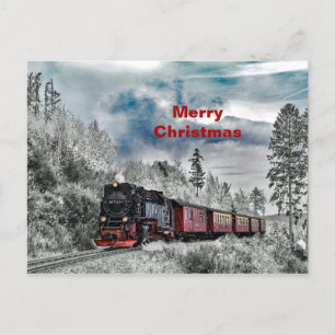 Zugschnee-Foto Postkarte