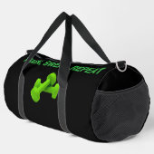 Zugschweiß-Wiederholung - Motivierend Gym-Beutel Duffle Bag (Rechte Ecke)