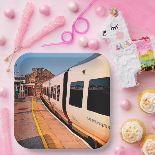 Zugseite Pappteller (Party)