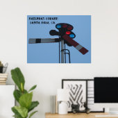 " Zugsignalplakat ! " Poster (Heimbüro)