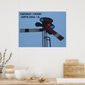 " Zugsignalplakat ! " Poster (Küche)