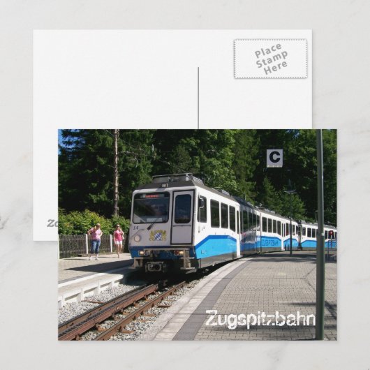 Zugspitzbahn Postkarte (Vorne/Hinten)