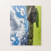 Zugspitze Alm Panorama Garmisch-Partenkirchen Post Puzzle (Vertikal)