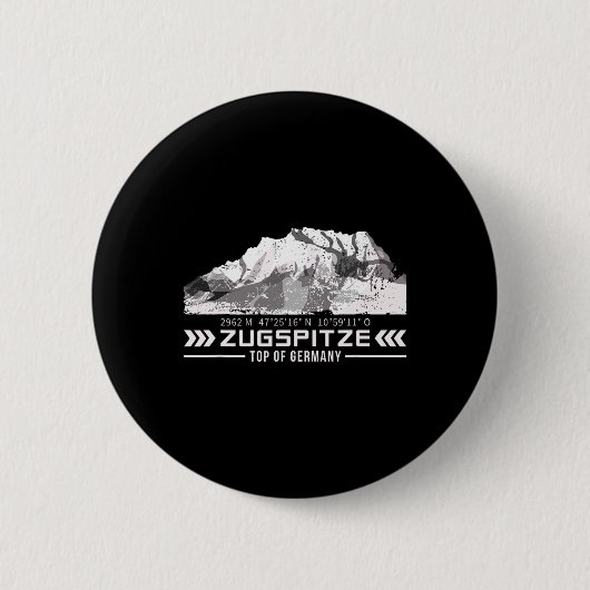 Zugspitze Alpen Wetterstein Berge Wandern Klettern Button (Vorderseite)