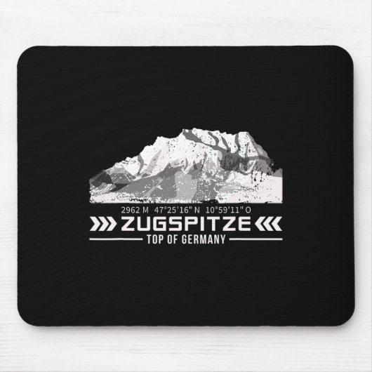 Zugspitze Alps Wetterstein Mountains Hiking Climbi Mousepad (Vorne)