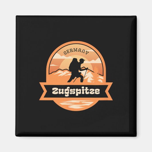 Zugspitze Climbing Germany Alps Mountains Tyrol Hi Magnet (Vorne)