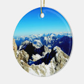 Zugspitze Deutsche Alpen Keramik Ornament (Links)