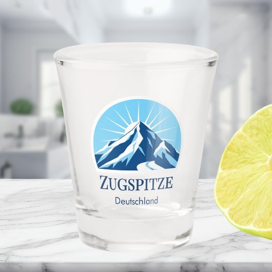Zugspitze Deutschland Berg Skigebiet Schnapsglas