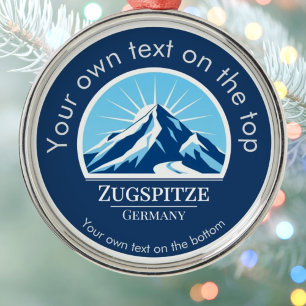 Zugspitze Deutschland Deutschland Skiurlaub Medail Ornament Aus Metall