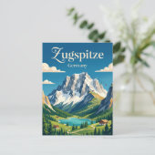 Zugspitze Deutschland Postkarte (Stehend Vorderseite)
