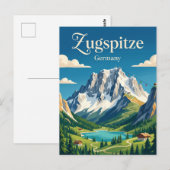 Zugspitze Deutschland Postkarte (Vorne/Hinten)