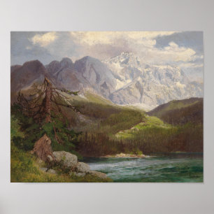 Zugspitze & Eibsee von Konrad Petrides Poster