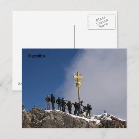 Zugspitze Postkarte (Vorne/Hinten)