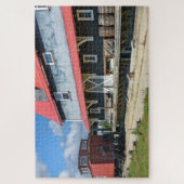 Zugstation mit alten Barren Puzzle (Vertikal)