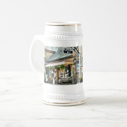 ZUGSTATIONEN BIERGLAS (Vorderseite Links)