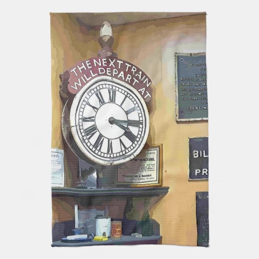 ZUGSTATIONEN GESCHIRRTUCH (Vertikal)