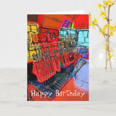 ZUGSTATIONEN KARTE (Gelbe Blume)