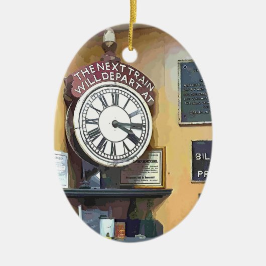 ZUGSTATIONEN KERAMIK ORNAMENT (Vorne)