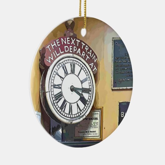 ZUGSTATIONEN KERAMIK ORNAMENT (Rechts)