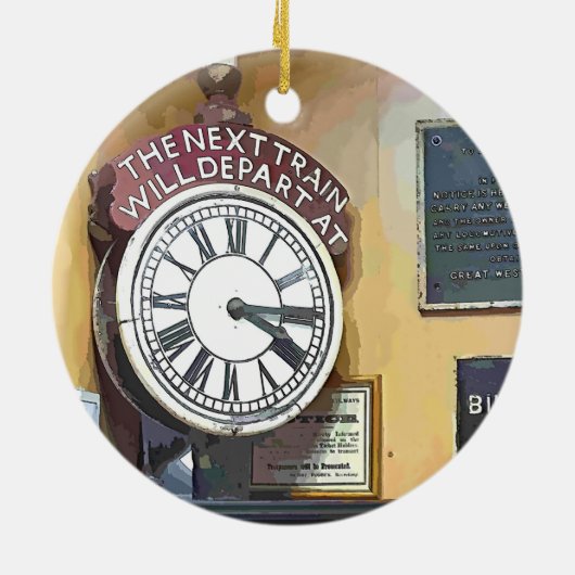 ZUGSTATIONEN KERAMIK ORNAMENT (Hinten)