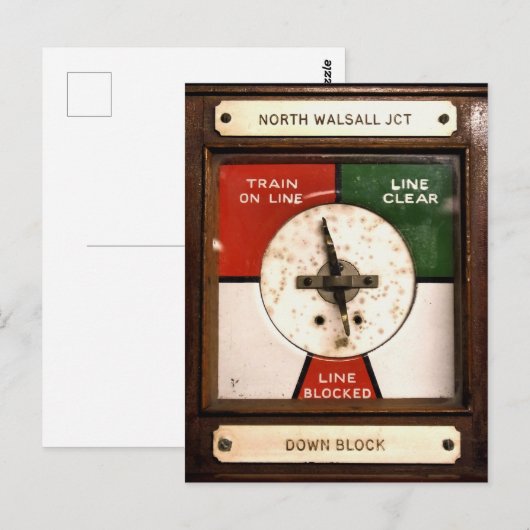 ZUGSTATIONEN POSTKARTE (Vorne/Hinten)